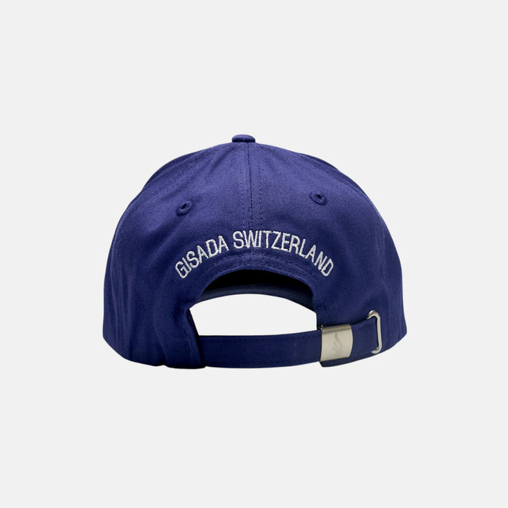 Large Eembroidered Wing Cotton-Twill Cap (NAVY)