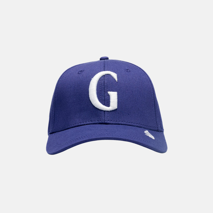 Iconic G Embroidered Cotton-Twill Cap (Navy)